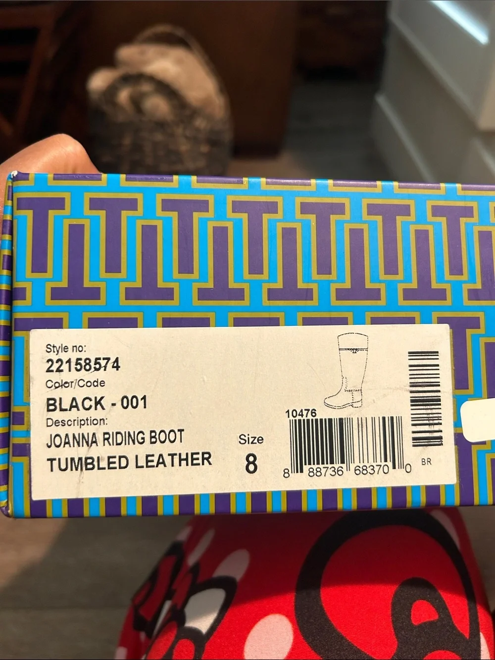 Tory Burch Black Leather Tall/Riding Riding Boots